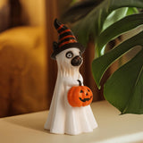 Maxbell Ghost Figurine Halloween Decoration Collectible for Shelf Bookshelf Entrance Cat