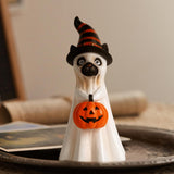 Maxbell Ghost Figurine Halloween Decoration Collectible for Shelf Bookshelf Entrance Cat