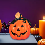 Maxbell Halloween Pumpkin Figurine Miniature Sculpture for Desk Entrance Living Room Style B