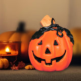 Maxbell Halloween Pumpkin Figurine Miniature Sculpture for Desk Entrance Living Room Style B