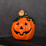 Maxbell Halloween Pumpkin Figurine Miniature Sculpture for Desk Entrance Living Room Style B