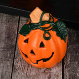 Maxbell Halloween Pumpkin Figurine Miniature Sculpture for Desk Entrance Living Room Style B