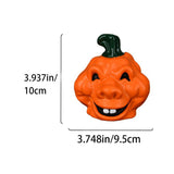 Maxbell Halloween Pumpkin Figurine Miniature Sculpture for Desk Entrance Living Room Style C