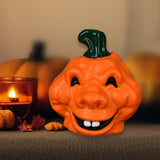 Maxbell Halloween Pumpkin Figurine Miniature Sculpture for Desk Entrance Living Room Style C