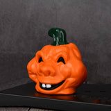 Maxbell Halloween Pumpkin Figurine Miniature Sculpture for Desk Entrance Living Room Style C