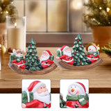 Maxbell Santa Claus Figurine Christmas Tabletop Decoration for Shelf Holiday Bedroom Elk