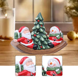 Maxbell Santa Claus Figurine Christmas Tabletop Decoration for Shelf Holiday Bedroom Snowman