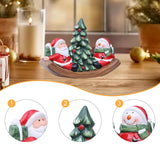 Maxbell Santa Claus Figurine Christmas Tabletop Decoration for Shelf Holiday Bedroom Snowman