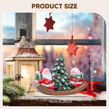 Maxbell Santa Claus Figurine Christmas Tabletop Decoration for Shelf Holiday Bedroom Snowman