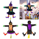 Maxbell Crashing Witch into Tree Decoration Classic for Party Supplies Outdoor Party A