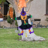 Maxbell Crashing Witch into Tree Decoration Classic for Party Supplies Outdoor Party A