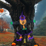 Maxbell Crashing Witch into Tree Decoration Classic for Party Supplies Outdoor Party A