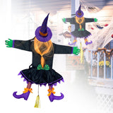 Maxbell Crashing Witch into Tree Decoration Classic for Party Supplies Outdoor Party A