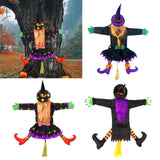 Maxbell Crashing Witch into Tree Decoration Classic for Party Supplies Outdoor Party A