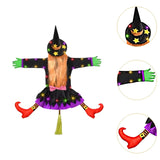 Maxbell Crashing Witch into Tree Decoration Classic for Party Supplies Outdoor Party B