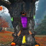 Maxbell Crashing Witch into Tree Decoration Classic for Party Supplies Outdoor Party C