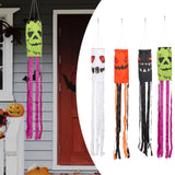 Maxbell Halloween Windsock Flag Outdoor Hanging Decoration for Tree Front Yard White