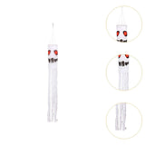 Maxbell Halloween Windsock Flag Outdoor Hanging Decoration for Tree Front Yard White