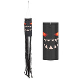 Maxbell Halloween Windsock Flag Outdoor Hanging Decoration for Tree Front Yard Black