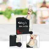 Maxbell Chef Figurine Resin Housewarming Gifts Accent Figure for Coffee Home Kitchen Blackboard Chef