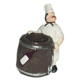 Maxbell Chef Figurine Resin Housewarming Gifts Accent Figure for Coffee Home Kitchen Bucket Chef