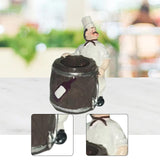 Maxbell Chef Figurine Resin Housewarming Gifts Accent Figure for Coffee Home Kitchen Bucket Chef