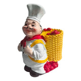Maxbell Chef Figurine Resin Housewarming Gifts Accent Figure for Coffee Home Kitchen Basket Chef