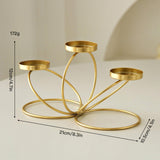 Maxbell Iron Art Candle Holder Elegant Tealight Holder for Party Bedroom Living Room Golden