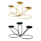 Maxbell Iron Art Candle Holder Elegant Tealight Holder for Party Bedroom Living Room Golden
