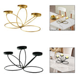 Maxbell Iron Art Candle Holder Elegant Tealight Holder for Party Bedroom Living Room Golden