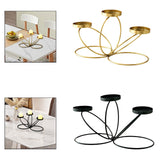 Maxbell Iron Art Candle Holder Elegant Tealight Holder for Party Bedroom Living Room Golden