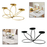 Maxbell Iron Art Candle Holder Elegant Tealight Holder for Party Bedroom Living Room Golden