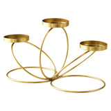 Maxbell Iron Art Candle Holder Elegant Tealight Holder for Party Bedroom Living Room Golden
