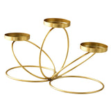 Maxbell Iron Art Candle Holder Elegant Tealight Holder for Party Bedroom Living Room Golden