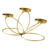 Maxbell Iron Art Candle Holder Elegant Tealight Holder for Party Bedroom Living Room Golden