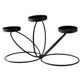 Maxbell Iron Art Candle Holder Elegant Tealight Holder for Party Bedroom Living Room Black
