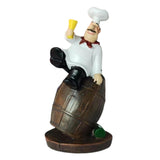 Maxbell Resin Chef Figurine Chef Kitchen Decor Sculpture for Home Cook Kitchen Shelf