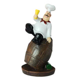 Maxbell Resin Chef Figurine Chef Kitchen Decor Sculpture for Home Cook Kitchen Shelf