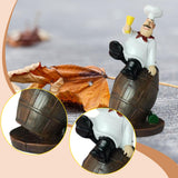 Maxbell Resin Chef Figurine Chef Kitchen Decor Sculpture for Home Cook Kitchen Shelf