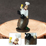 Maxbell Resin Chef Figurine Chef Kitchen Decor Sculpture for Home Cook Kitchen Shelf