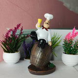 Maxbell Resin Chef Figurine Chef Kitchen Decor Sculpture for Home Cook Kitchen Shelf