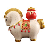 Maxbell Horse Figurine Creative Collectible Horse Statue for Bookshelf Desk Entrance lucky bag style