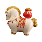 Maxbell Horse Figurine Creative Collectible Horse Statue for Bookshelf Desk Entrance lucky bag style