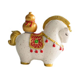 Maxbell Horse Figurine Creative Collectible Horse Statue for Bookshelf Desk Entrance gourd style