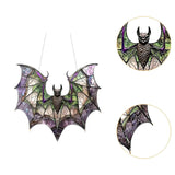 Maxbell Bat Sun Catcher Bat Stained Glass Window Hanging for Office Living Room Home
