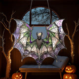 Maxbell Bat Sun Catcher Bat Stained Glass Window Hanging for Office Living Room Home