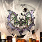 Maxbell Bat Sun Catcher Bat Stained Glass Window Hanging for Office Living Room Home