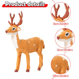 Maxbell Christmas Reindeer Figurine Gift Christmas Decoration for Yard Porch Bedroom 16CM