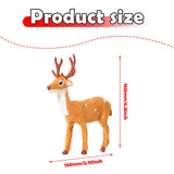 Maxbell Christmas Reindeer Figurine Gift Christmas Decoration for Yard Porch Bedroom 16CM