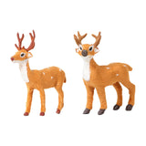 Maxbell Christmas Reindeer Figurine Gift Christmas Decoration for Yard Porch Bedroom 16CM